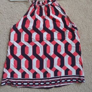 Crown and ivy patterned blouse